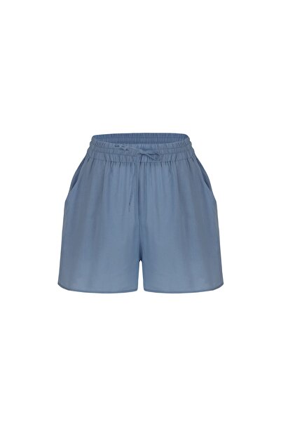 Beach&Beyond Kadın Mavi Tek Beden Pamuk Şort