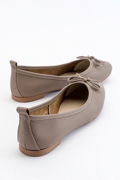 LuviShoes 01 Stone Skin Damen-Ballettschuhe aus echtem Leder