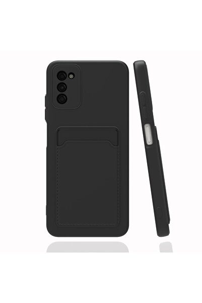 Fibaks Samsung Galaxy A03s Kılıf Kamera Korumalı Kartlıklı Cüzdanlı Kırmızı T...