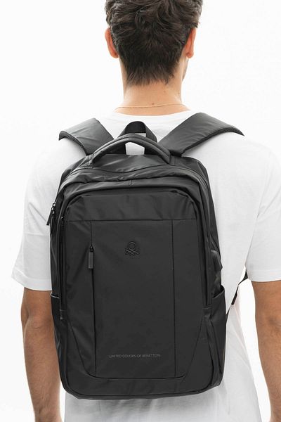United Colors of Benetton Benetton Men's Black Backpack - Bnt899