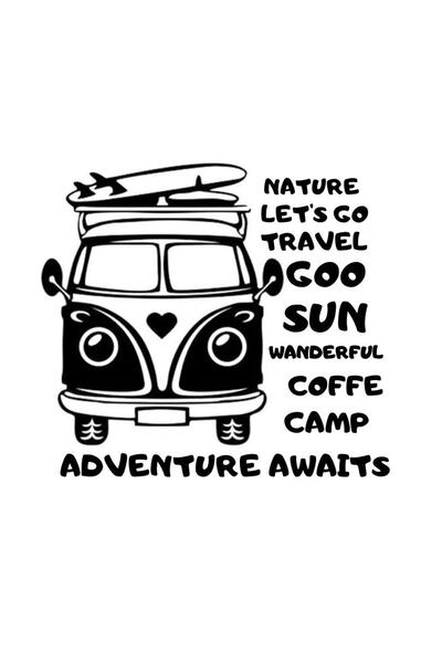 EYBA STİCKER Caravan Text Sticker