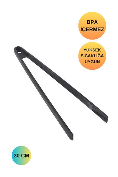 ÖzSa Home Silicone Tongs Fireproof Non-Stick Kitchen Tongs 30cm Multi-Purpose Frying Tongs