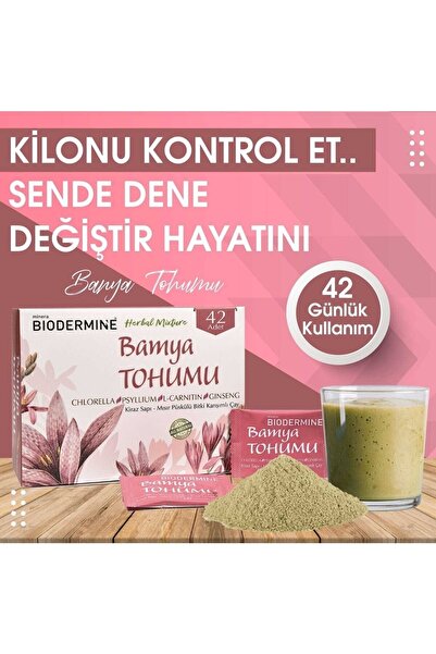 Biodermine Bamya Tohumu Form Çayı X 3 Kutu 126 Günlük Kullanım