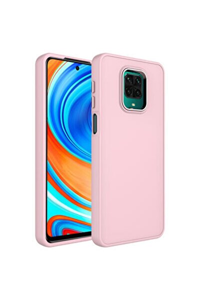 Rivor Xiaomi Redmi Note 9 Pro Kılıf Metal Çerçeve Hassas Butonlu Renkli Içi K...