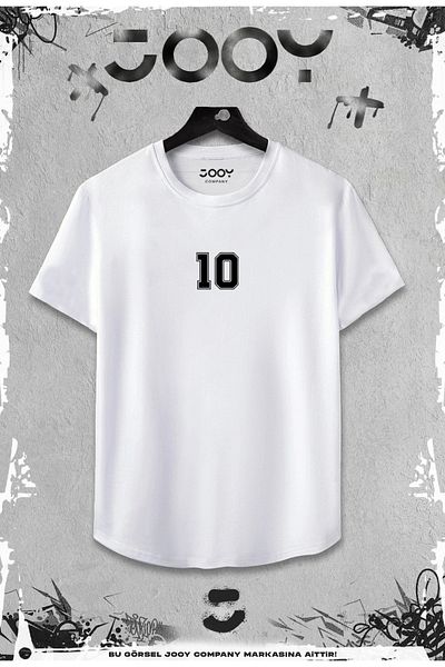 Jooy Company Λευκό μπλουζάκι 2 τεμαχίων 10 Slim Fit - Σετ μαύρο σορτς
