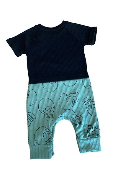 BABY COOL Dry Head Ribbed Combed Jumpsuit