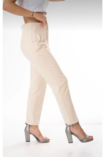 Modaluliwa High Waist Fabric Trousers