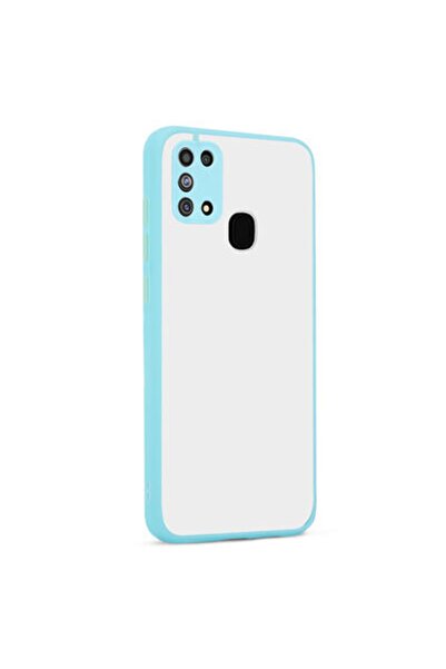 Rivor Samsung Galaxy M31 Uyumlu Kılıf 3d Kamera Korumalı Buzlu Renkli Sert Si...