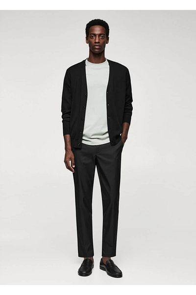MANGO Man Βαμβακερό παντελόνι Slim Fit