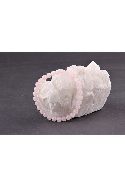 bedahşan Natural Stone Pink Quartz Bracelet 6mm