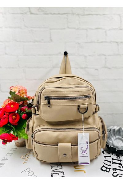 unique crane bags Γυναικείο σακίδιο πλάτης από δέρμα που πλένεται