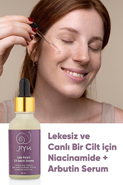 JIYU Arbutin ve Niacinamide İçeren Leke Karşıtı Serum 30 ml – Cilt Aydınlatıcı Bakım Serumu