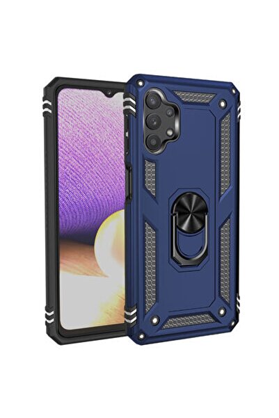 Rivor Samsung Galaxy A13 4g Uyumlu Kılıf Military Armour Yüzüklü Standlı Koru...
