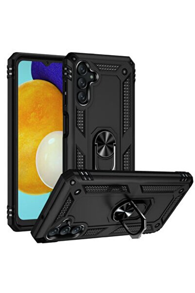 Rivor Samsung Galaxy A04s Uyumlu Kılıf Military Armour Yüzüklü Standlı Koruyu...