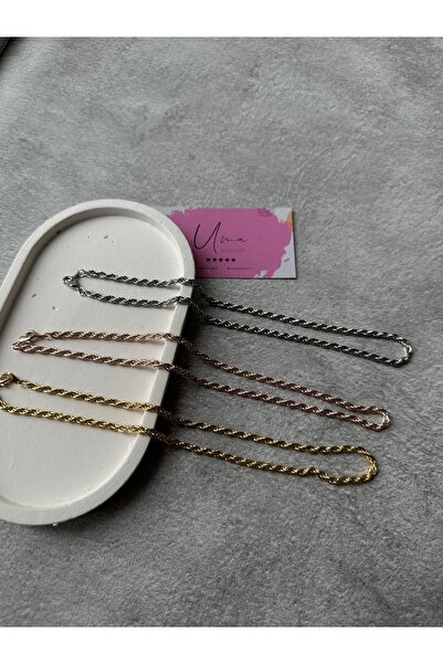 Altın Sarısı Çelik Burgu Zincir