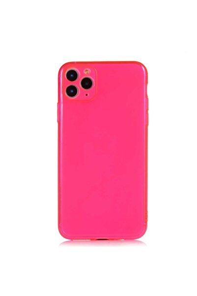 zore حافظة متوافقة مع هاتف ابل ايفون 11 برو ماكس من السيليكون (وردي)