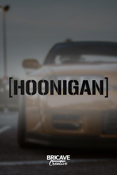 Bricave ملصق دراجة نارية بشعار Hoonigan Jdm مقاس 28 × 6 سم