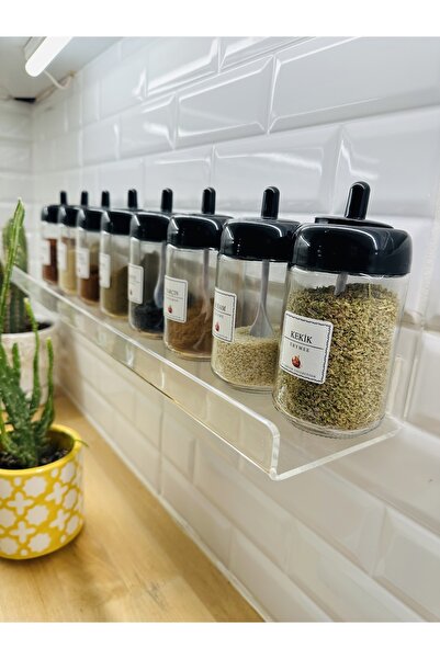 ipeksi pleksi 30x10 Cm Mutfak Banyo Dekoratif Raf