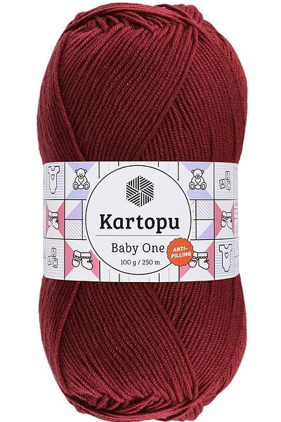 Kartopu Μωρό Ένα Μη Χτενισμένη Μωρουδίσια Μαλλί Ανοιχτό Μπορντώ K1105