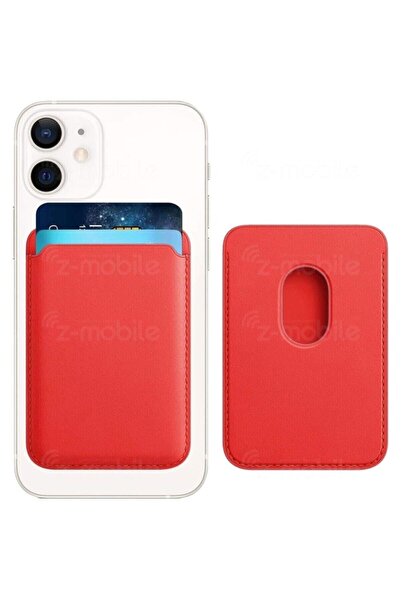 Genel Markalar Apple Iphone 13 Ile Uyumlu Mag-safe Özellikli Cardsafe Deri Cü...