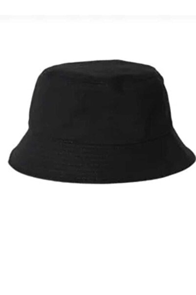 Betülce Şapka Unisex Siyah Bucket Balıkçı Şapka - Siyah