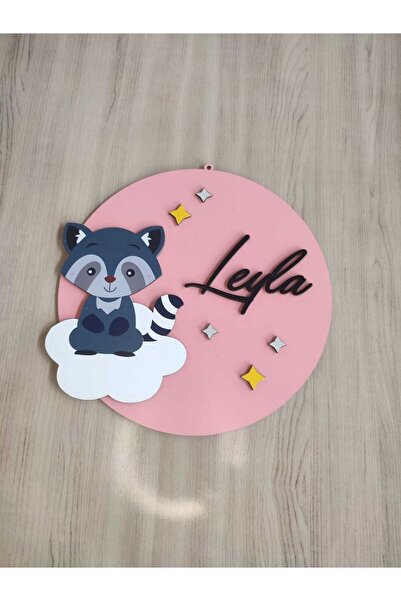 Genel Markalar Özel Konsept Tasarım Renkli Isimli Bebek Çocuk Kapı Süsü