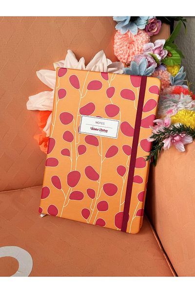 Victoria's Journals Venzi Art Copertă Tare Piele Vegană 192 Pagini A6 80gr. Caiet cu dungi