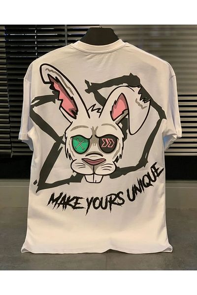 Machetta Plus Size Make Yours Unique Printed Oversize Unisex βαμβακερό μπλουζάκι