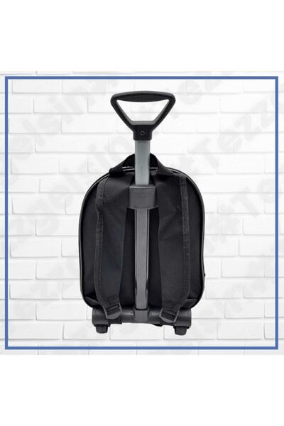 Tezzgelsin Kindergarten Kids Action Cars Racing Car 5d Printed Nursery School Bag Backpack with Wheels