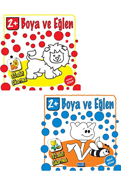 Parıltı Yayıncılık مجموعة كتب من سلسلة Paint And Have Fun باللونين الأحمر وال...