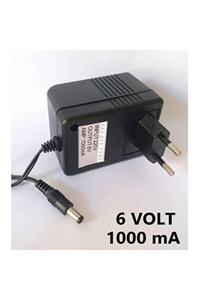 abnturk Akülü Araba 6volt Akü Şarj Adaptörü Jaklı 220v Giriş-15v Çıkış 1000ma...