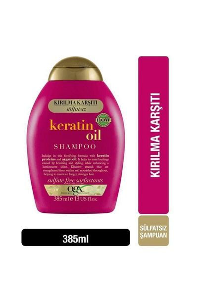 OGX Sulfate-Free Anti-Fracture Keratin Oil Shampoo 385Mlx2Pcs.. 1604019