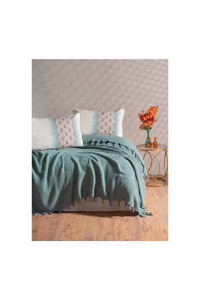 Cotton Box طقم بيكيه جاكار مزدوج بابينا مينت