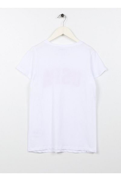 U.S. Polo Assn. Tricou pentru fetiță cu imprimeu alb - Kean-ıy23