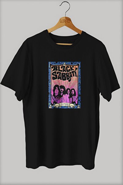 Adrift -tricou oversize imprimat cu design Black Sabbath de miercuri în stil ...