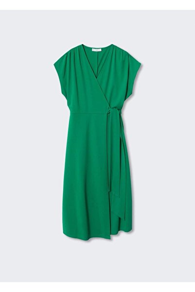 MANGO Woman Fiyonklu Anvelop Elbise
