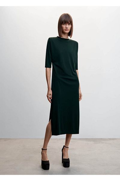 MANGO Woman Rochie căptușită cu mânecă scurtă