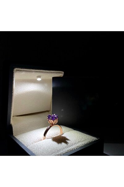 LOTUS JW Lotus Çiçeği Yüzük & Işıklı Yüzük Kutusu - 925 Ayar Gümüş Yüzük