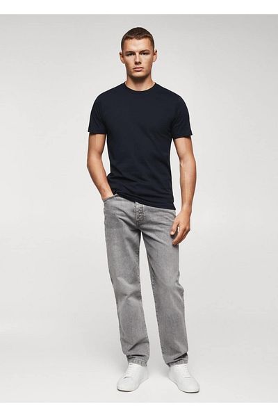 MANGO Man Basic-T-Shirt aus nachhaltiger Baumwolle