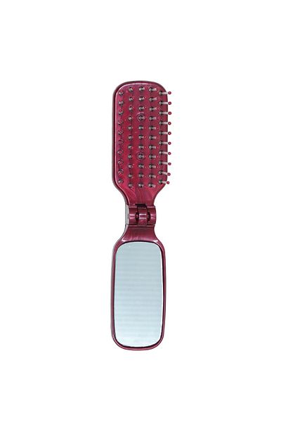 IRIS Pearl Line Mirrored Mini Hair Brush 51062