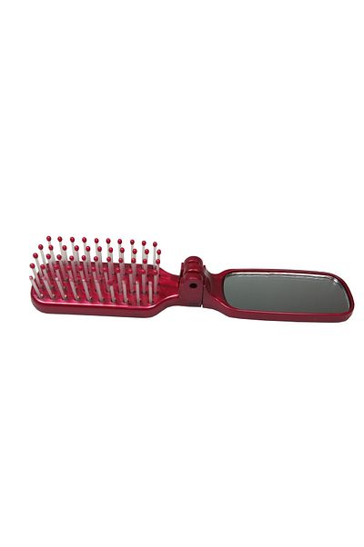 IRIS Pearl Line Mirrored Mini Hair Brush 51062