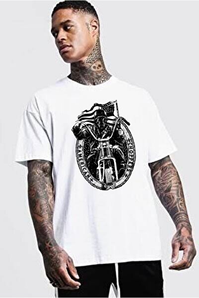 BRAVELY Unisex američka biciklistička majica Oversize kroj okrugla kragna Pamuk