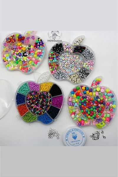 Hobimos Sand Beads, Letter Beads And Figure Beads Jewelry Making And Hobby Supplies