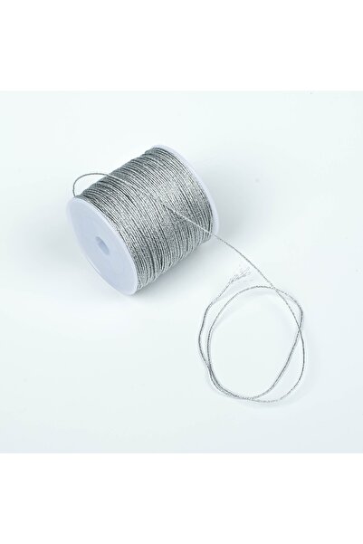 yfhobi 10 Metre - 0.80 Mm Simli Paraşüt Ipi, Bileklik Ipi, Takı Ipi, Örgü Ip, Gümüş Renk. 1. Kalite