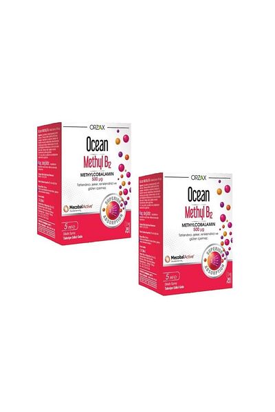 Ocean Methyl B12 500mcg Methylcobalamin - 2 Pieces 5ml