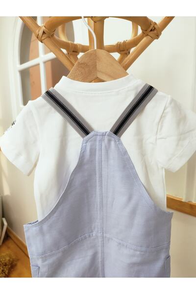 Kites and Clouds Bibabestcollection Kısa Kollu Kısa Paçalı Cepli 2'li Bebek Slopet Takım(ÖZEL GÜN DOĞUM GÜNÜ PARTİ)