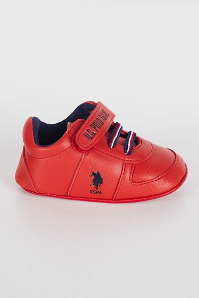 U.S. Polo Assn. Baby Boy Red Baby Shoes