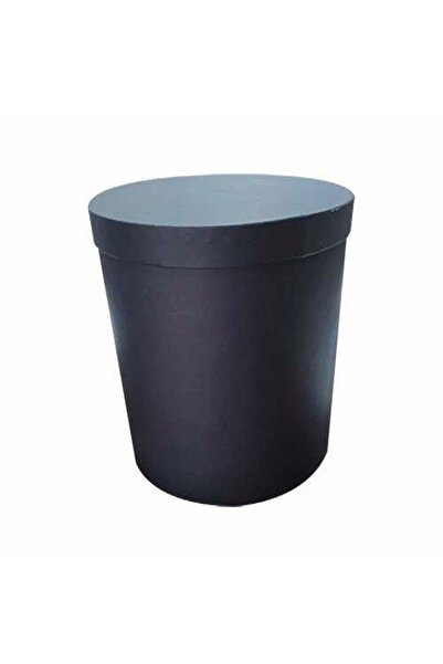 Mini Parti Mini Party Store Tekli Silindir Düz Siyah Kutu