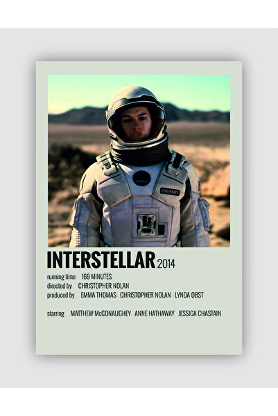 fırsatlar diyarı Interstellar Film Info Card Bilgi Kartı Duvar Posteri