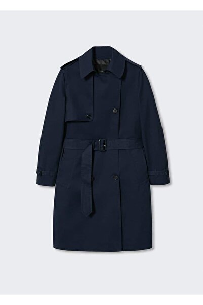 MANGO Woman Klasik Koton Trençkot